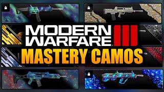 Modern Warfare 3 All Mastery Camos Leveling and Progression Explained [upl. by Ardith]