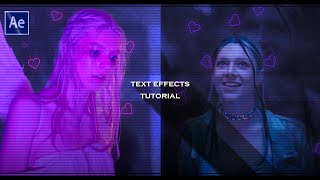 3 Cool Text Effects  After EffectsTutorial [upl. by Nylirak]