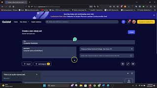Quizlet Create Study Set [upl. by Camey]