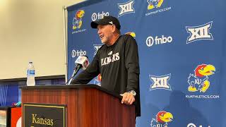 Lance Leipold discusses KU’s outlook at local media day [upl. by Briggs311]