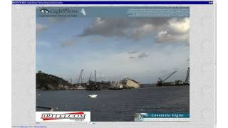 GiglioNews  Costa Concordia Parbuckling 16913 0634  1040 [upl. by Eikcin68]