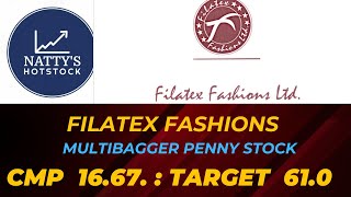 Filatex fashions Multibagger penny stock [upl. by Leahcimsemaj460]