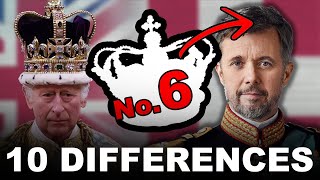 10 Differences Between British and Danish Royal Families  Charles III  Frederik X [upl. by Ahsieym]