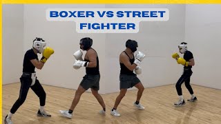 Boxer Vs Street Fighter Learning to Box EP13 [upl. by Meeharb]