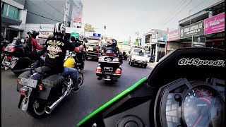 TOURING VERSYS X TOURER 250 MOMENT TRIP GABUNG MOGE DI BANDUNG [upl. by Atilahs]