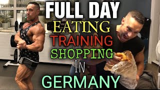 Shopping Louis Vuitton Prada amp Full day EATING and TRAINING in Germany [upl. by Katt]