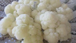 Steaming CAULIFLOWER  How to steam CAULIFLOWER demonstration [upl. by Airolg]