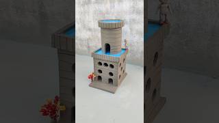 destroying a beautiful miniature clay house 😱309 [upl. by Aiynot]