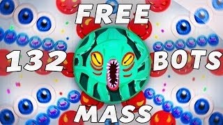 Hack Bots Agario  TROLLING 132 BOTS Free  Game Play in Agario [upl. by Troc]