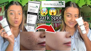 7Days Natural Dark Spot Remover Cream For Remove Pimple Marks Acne Scar Blemishes  7Days Natural [upl. by Atteram]