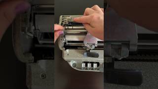 Loading paper into a Perkins Brailler braille Perkins [upl. by Kcirdes]