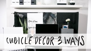 How To Decorate a Cubicle 3 Ways [upl. by Annayehc]