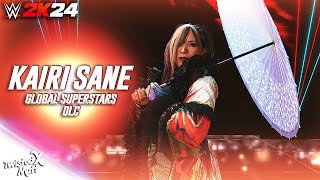 WWE 2K24 Kairi Sane Entrance Signatures amp Finishers Global Superstars DLC [upl. by Bud]