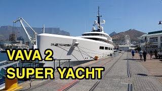 Super Yacht VAVA 2 docked in Cape Town [upl. by Aikram]