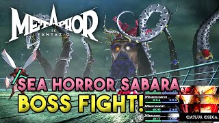 So Many Tentacles Sea Horror Sabara Boss Fight  Metaphor ReFantazio  PS5 Gameplay [upl. by Leinad525]