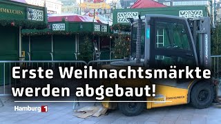 Abbauarbeiten haben begonnen Viele Weihnachtsmärkte haben geschlossen  aber nicht alle [upl. by Lletnom490]