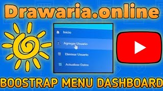 Drawaria online 🌞  Dashboard Menu Boostrap  Easy Simple Great ✨ [upl. by Eesdnyl634]