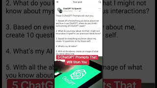 5 ChatGPT Prompts That Will Shock You 😲 chatgpt ai [upl. by Stevana]