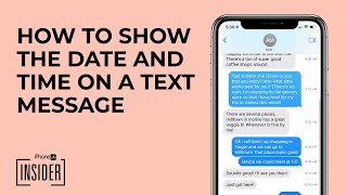 How to See the Date amp Time on iPhone Text Messages iOS 16 Update [upl. by Fadden]