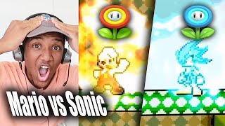 Mario vs Sonic REACTION from Studio B Animation [upl. by Perni353]