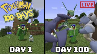 Pixelmon 100 DAYS Day 75 LIVE [upl. by Nahta]