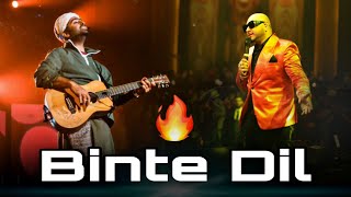 Binte Dil 🔥 Arijit Singh and B Praak  Beutiful Live Performance Ever 😍 Must Watch [upl. by Asatan]