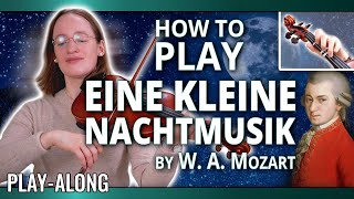 How to Play Eine Kleine Nachtmusik  Play Along  Violin Tutorial with Free Violin Sheet Music [upl. by Enelehs2]