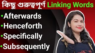 Linking words এর ব্যবহার l Uses of Linking Words l English Speaking practice [upl. by Juline]