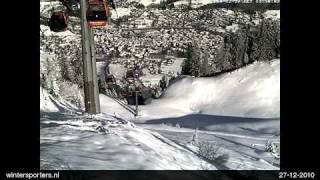 Kitzbühel  Kirchberg Hahnenkamm webcam time lapse 20102011 [upl. by Poppo725]