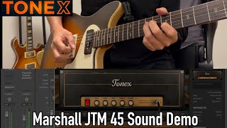 quotVery Good Marshall Clean Soundquot TONEX Marshall JTM 45 Reissue Sound Demo [upl. by Retsof]