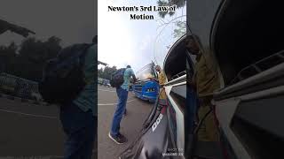 Newton’s 3rd Law Of Motion automobile bajajpulsar biker ns200 bikelife pulsarns [upl. by Seale]