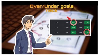 The Real Secret to Over amp Under goals betting success  Hack to Always win with OverUnder goals [upl. by Akinej]