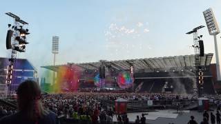 Coldplay  Intro amp A Head Full of Dreams amp Yellow  Stade RoiBaudouin Brussels 21062017 [upl. by Leihcar]