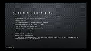 Anaesthetic Assistant Role [upl. by Hsital877]