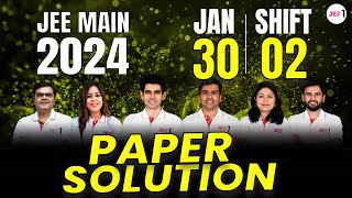 JEE Main 2024 Paper Solutions  30th Jan  Shift 2  JEE 2024 Paper Discussion jee jee2024 [upl. by Kemme]