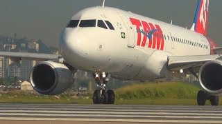 SHOW de Decolagens no Aeroporto Santos Dumont Rio de Janeiro [upl. by Yrak]