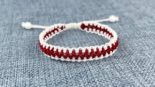 2 Color Bracelet Tutorial  Macrame Bracelet with Basic Knot  Simple and Quick Macrame Bracelets [upl. by Grim386]