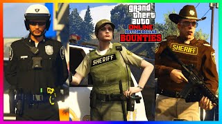 NEW Police Outfits Leaked BOTTOM Dollar Bounties COP Car Money GTA 5 DLC 2024GTA Online Update [upl. by Calder]