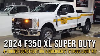 2024 F350 XL Super Duty 4Corner Construction Emergency Strobe Light Kit [upl. by Draw923]