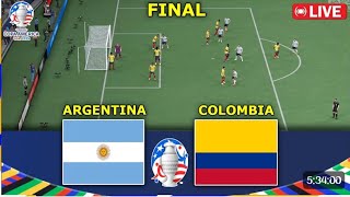 🔴 LIVE  Argentina vs Colombia  FINAL  Copa America 2024  Full Match Live Stream 🔴 [upl. by Amesari]