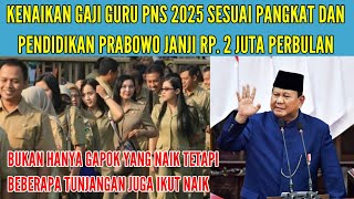 JANJI PRABOWO MENAIKKAN GAJI GURU TAHUN 2025  APAKAH BENER GAJI GURU NAIK TAHUN 2025 [upl. by Adlesirg]