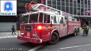 FDNY Full house response Ladder 2  Engine 8  Battalion 8 [upl. by Wickman883]