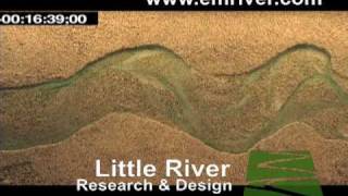 Meander initiation and braiding in a small river model [upl. by Annirtak]