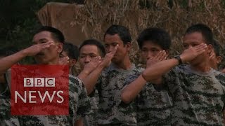 Myanmar Inside a rebel camp  BBC News [upl. by Penhall755]