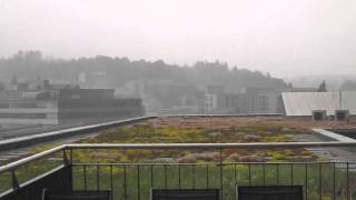 20110707 Heftiges Gewitterwmv [upl. by Yrocal]