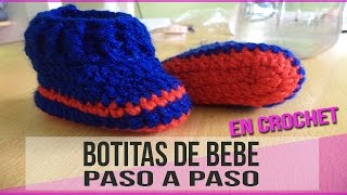 Botitas Para Bebe Recien Nacido  Tejidos En Crochet [upl. by Belsky]