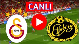 🔴GALATASARAY ELFSBORG MAÇI CANLI İZLE  eFootball Türkçe Simülasyon [upl. by Aynatal152]