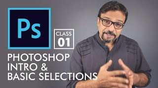 Basic Selections  Adobe Photoshop for Beginners  Class 1 Eng Sub [upl. by Anyal]