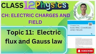 Electric fluxGauss lawclass 12 physicschapter Electric charges and fieldahseccbse [upl. by Plunkett]