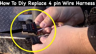 How To Trailer Wiring Harness Replacement 4 Wire [upl. by Anawed]